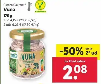 Lidl Comida vegetariana garden gourmet oferta