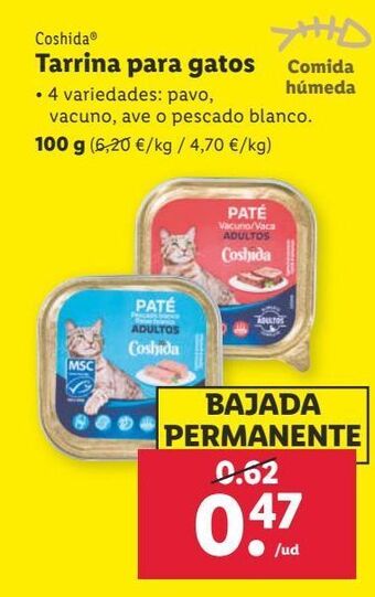 Lidl Comida para gatos coshida oferta