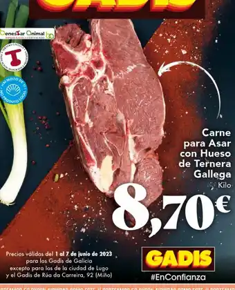 Gadis Ternera para asar oferta