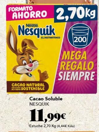 Gadis Cacao soluble nesquik oferta