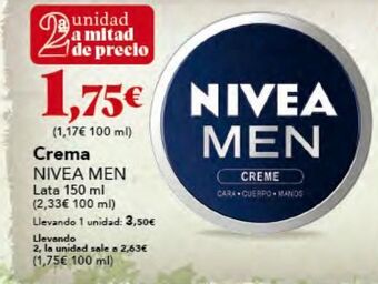 Gadis Cremas nivea oferta