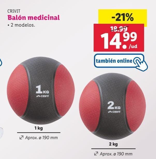 Lidl Balón crivit oferta
