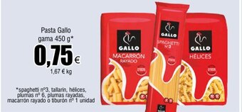 FROIZ Pasta Gallo gama 450 g* oferta
