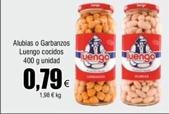 FROIZ Alubias o Garbanzos Luengo cocidos 400 g unidad oferta