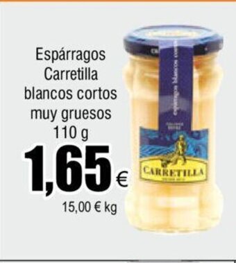 FROIZ Espárragos Carretilla blancos cortos muy gruesos 110 g oferta