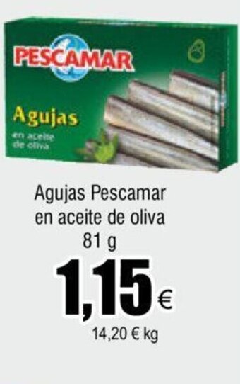 FROIZ Agujas Pescamar en aceite de oliva 81 g oferta