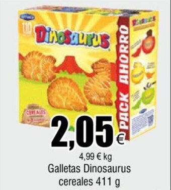 FROIZ Galletas Dinosaurus cereales 411 g oferta