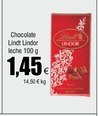 FROIZ Chocolate Lindt Lindor leche 100 g oferta