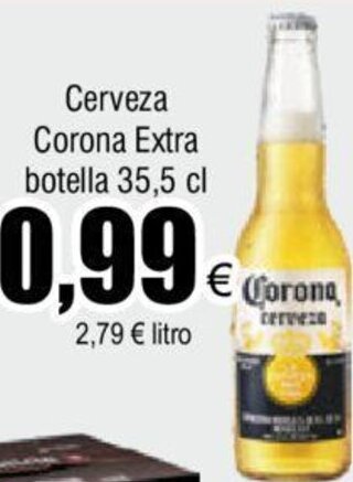 FROIZ Cerveza Corona Extra botella 35,5 cl oferta