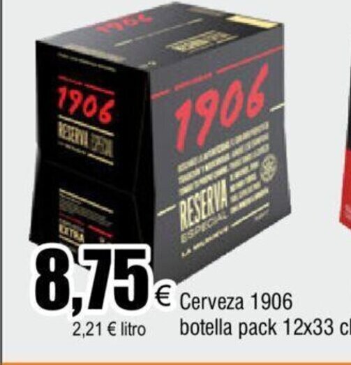 Froiz Cerveza 1906 botella pack 12x33 cl oferta