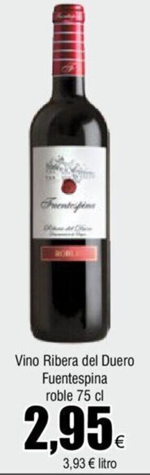 FROIZ Vino Ribera del Duero Fuentespina roble 75 cl oferta