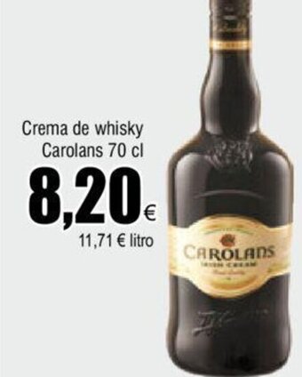 FROIZ Crema de whisky Carolans 70 cl oferta