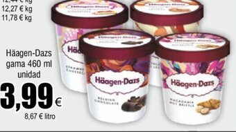 FROIZ Häagen-Dazs gama 460 ml unidad oferta