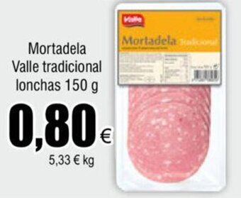 FROIZ Mortadela Valle tradicional lonchas 150 g oferta