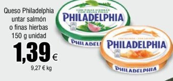 FROIZ Queso Philadelphia untar salmón o finas hierbas 150 g unidad oferta