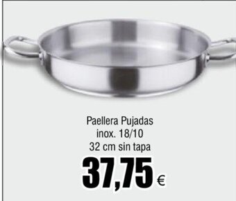 FROIZ Paellera Pujadas inox. 18/10 32 cm sin tapa oferta