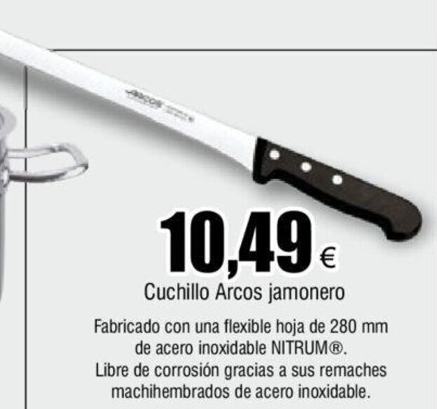 Froiz Cuchillo Arcos jamonero oferta
