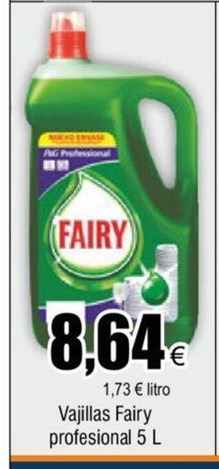 FROIZ Vajillas Fairy profesional 5 L oferta