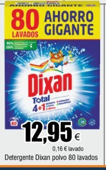 FROIZ Detergente Dixan polvo 80 lavados oferta