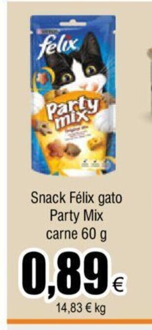 FROIZ Snack Félix gato Party Mix carne 60 g oferta
