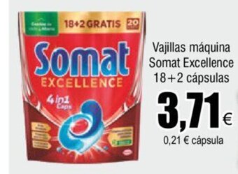 FROIZ Vajillas máquina Somat Excellence 18+2 cápsulas oferta