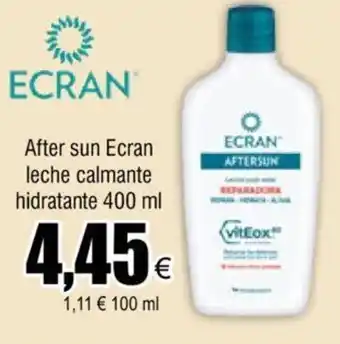 FROIZ After sun Ecran leche calmante hidratante 400 ml oferta