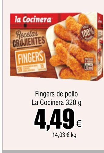 FROIZ Fingers de pollo La Cocinera 320 g oferta