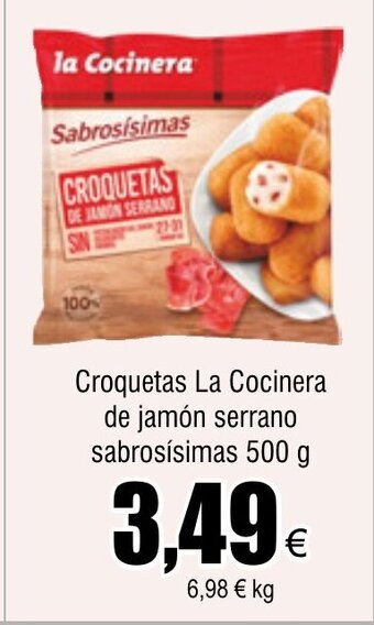 FROIZ Croquetas La Cocinera de jamón serrano sabrosísimas 500 g oferta