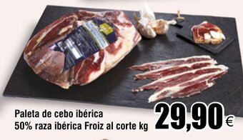 FROIZ Paleta de cebo ibérica 50% raza ibérica Froiz al corte kg oferta