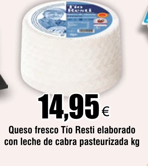 Froiz Queso fresco Tío Resti elaborado con leche de cabra pasteurizada kg oferta