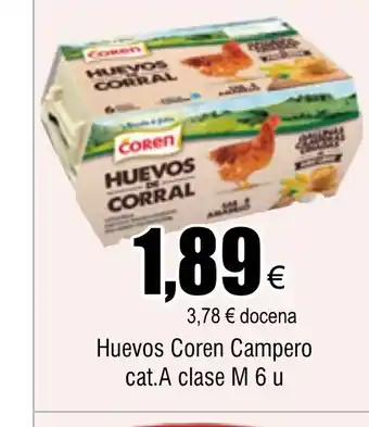 FROIZ Huevos Coren Campero cat.A clase M 6 u oferta