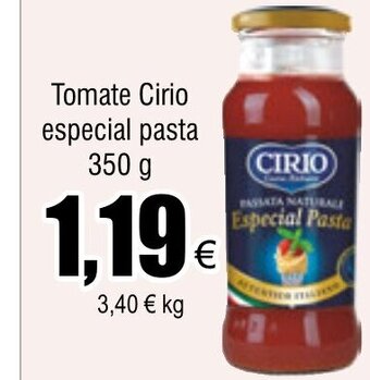FROIZ Tomate Cirio especial pasta 350 g oferta