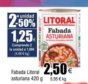 FROIZ Fabada Litoral asturiana 420 g oferta