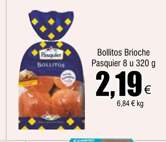 FROIZ Bollitos Brioche Pasquier 8 u 320 g oferta