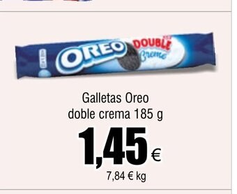 FROIZ Galletas Oreo doble crema 185 g oferta