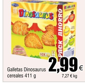 FROIZ Galletas Dinosaurus cereales 411 g oferta