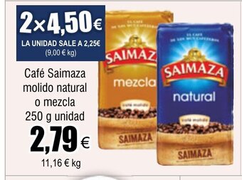 FROIZ Café Saimaza molido natural o mezcla 250 g unidad oferta