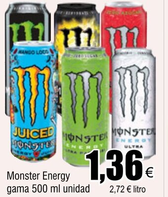FROIZ Monster Energy gama 500 ml unidad oferta