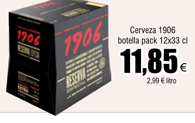 Froiz Cerveza 1906 botella pack 12x33 cl oferta