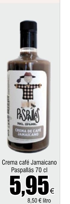 FROIZ Crema café Jamaicano Paspallás 70 cl oferta