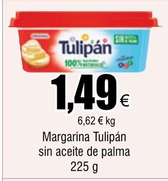 FROIZ Margarina Tulipán sin aceite de palma 225 g oferta