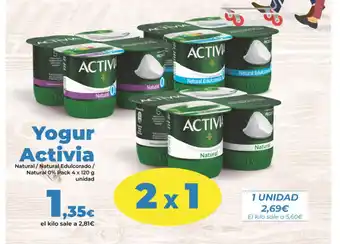 FROIZ Yogur Activia Natural / Natural Edulcorado/ Natural 0% Pack 4 x 120 g oferta