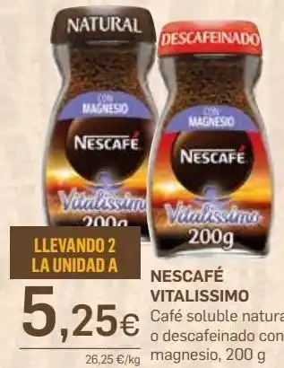 Supermercados Plaza Café soluble nescafé oferta