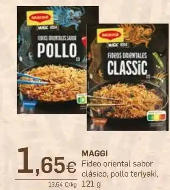 Fideos orientales maggi