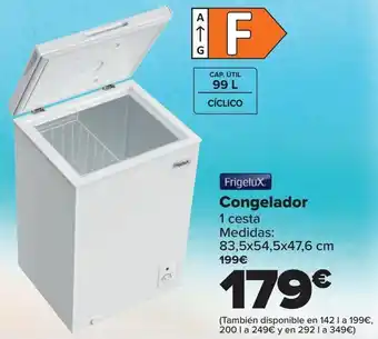 Carrefour Frigelux congelador oferta