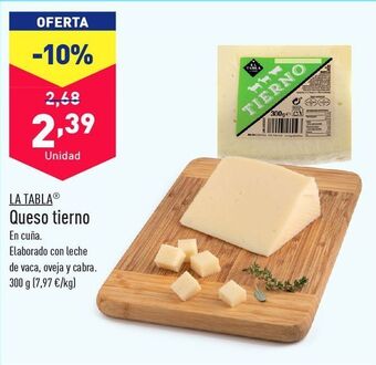 ALDI Queso tierno oferta