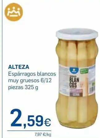 Supermercados Plaza Espárragos blancos alteza oferta