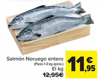Carrefour Salmón noruego entero oferta
