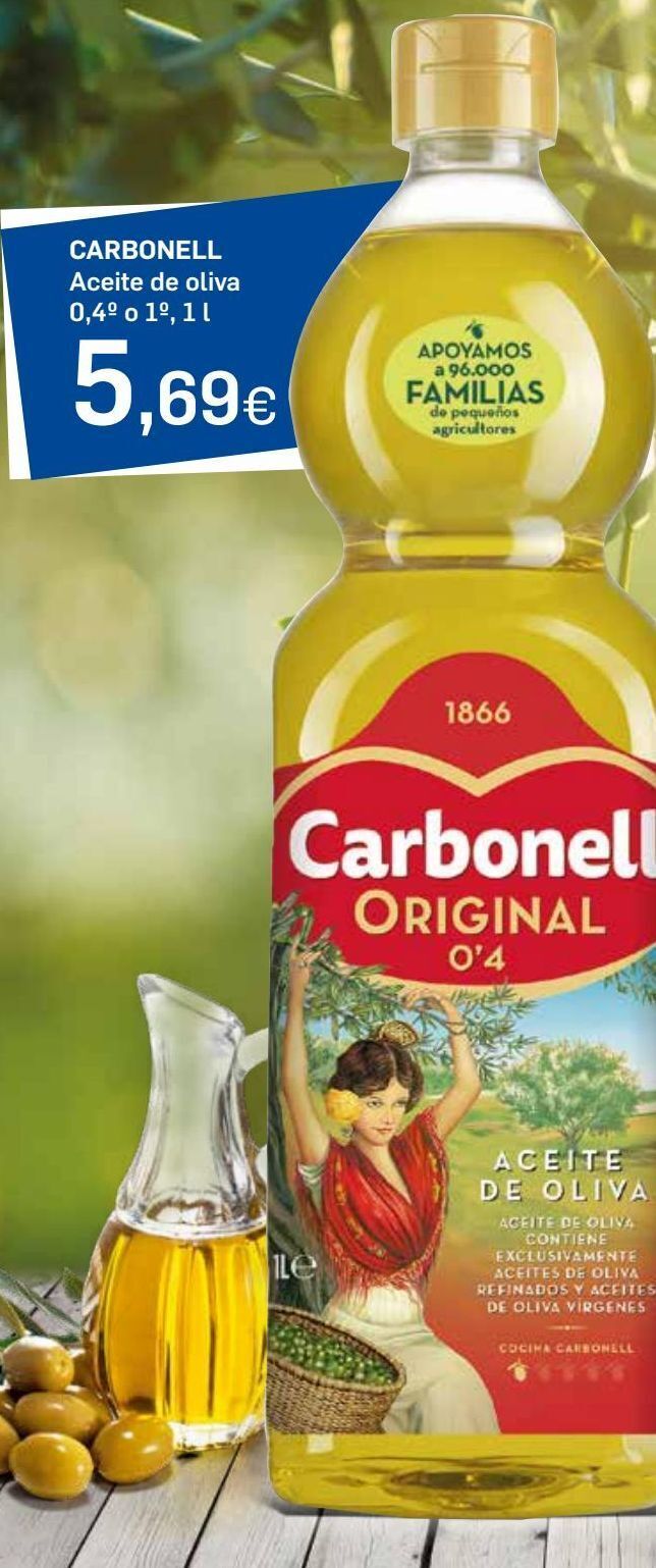 Supermercados Plaza Aceite de oliva carbonell oferta