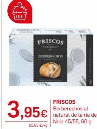 Supermercados Plaza Berberechos friscos oferta